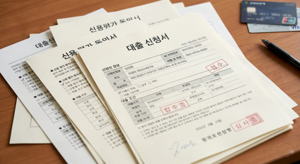 대출디비의 주요 데이터 영역​